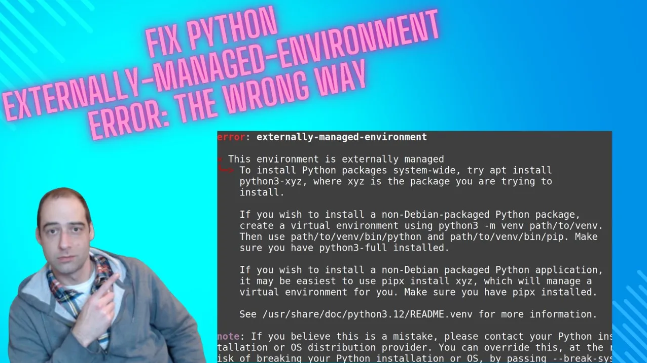 Removing Warning from Python 3.12+ for pip installs thumbnail